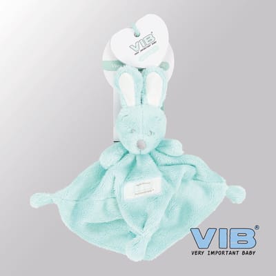 VIB® - Knuffeldoekje Konijn - Mint - Babykleertjes - Baby cadeau - zwangerschap aankondiging - geboorte cadeau