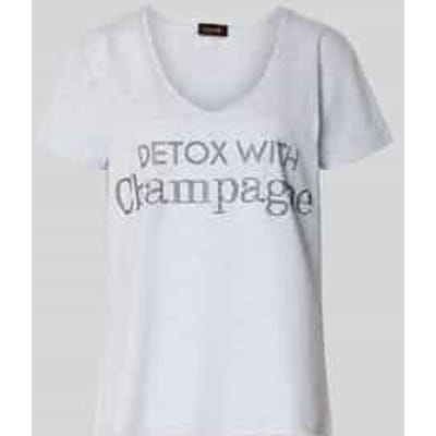T-shirt met labeldetail