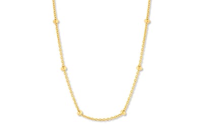 Bixorp - 18k Verguld Gouden Ketting - Stainless Steel / Roestvrij Staal - Cadeau voor haar