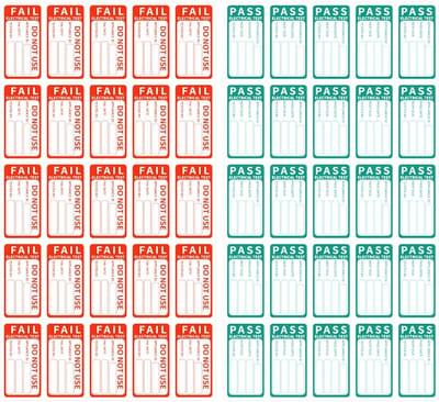 Dailygoods- Testlabel Kwaliteitsmanagement - QC Pass/Fail-sticker - Inspectiekwaliteitsinspectiesticker - Zelfklevend - Duidelijke bedrukking - Eenvoudig ontwerp - Kwaliteitsstickers