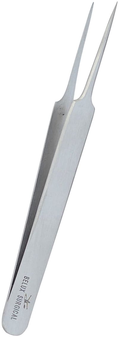Belux Surgical Instruments – Punt Pincet Lange Punt 11 cm – Precisiepincet – RVS – Steriel Verpakt (Niet Gesteriliseerd)