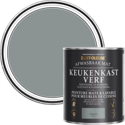 Rust-Oleum Donkergrijs Afwasbaar Mat Keukenkastverf - Leisteen 750ml