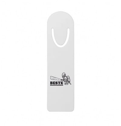 Hacebo® - Beste brandweerman metalen boekenlegger - Beste brandweerman - collega - cadeau Bladwijzer boekenleggers - 12.7 cm x 3.2cm