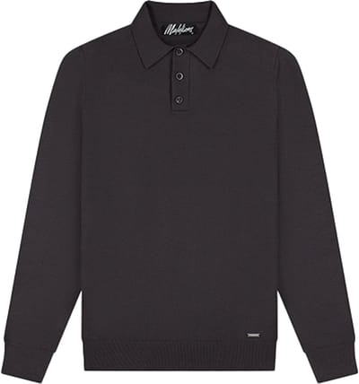 Malelions Knitted Long Sleeve Polo