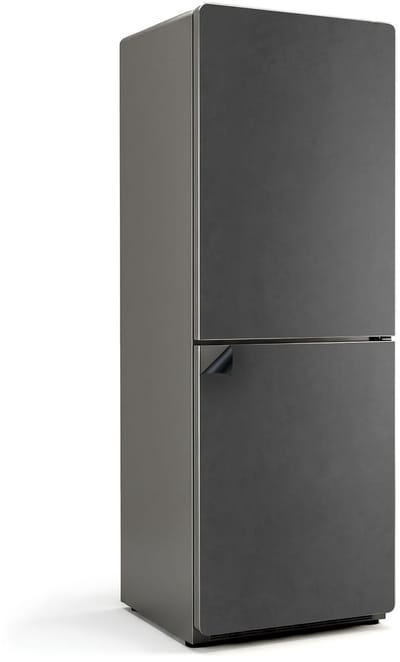 Wallfluent Magnetische Koelkastmat - Grijsbruin Koelkast Magneet Sticker - 70 cm x 190 cm - Grijsbruin Magnetische Koelkastmat - Magneetfolie Koelkast - Koelkastfront Decoratie Magneet - Stijlvolle Koelkastfolie
