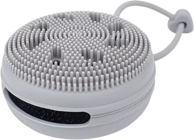 Siliconen Gezichtsborstel & Mini Gezichtsreiniger – Exfoliërende Scrubber voor Dieptereiniging, Blackhead Verwijdering en Huidverzorging - Grijs