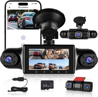 360 Graden Dashcam met 5 Camera's 1080P Full HD Beveiliging