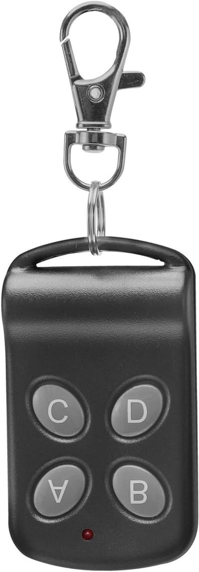 Handheld Afstandsbediening voor Garagedeur met 4 Toetsen en 433MHz Frequentie, Compatibel met Diverse Modellen, Ideaal voor Gemak en Veiligheid