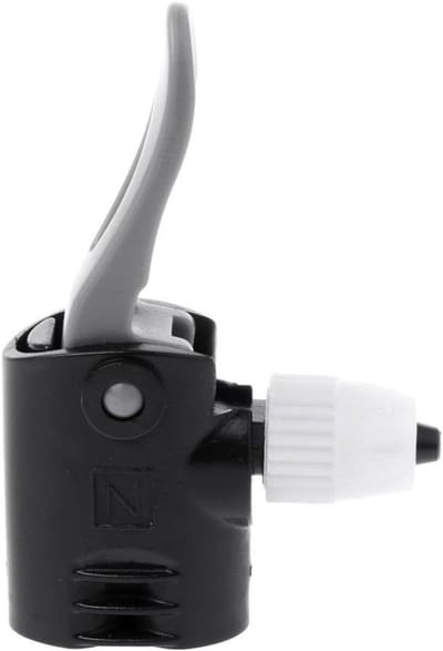 Fietspomp Adapter - Dubbele Mond - Banden Oppompen - Lichtgewicht Ontwerp - 3.8 cm - Zwart