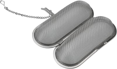 Reinigingsmanden - Fijn gaas - Sieraden reinigen - Vergrendelingsdeksel - 3-pack - Zilver