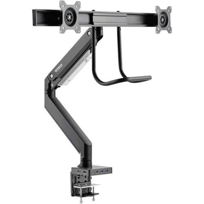 SpeaKa Professional SP-MM-820 Tafelbeugel voor monitor 43,2 cm (17) - 81,3 cm (32) Gasdruktechniek, Geïntegreerd dockingstation