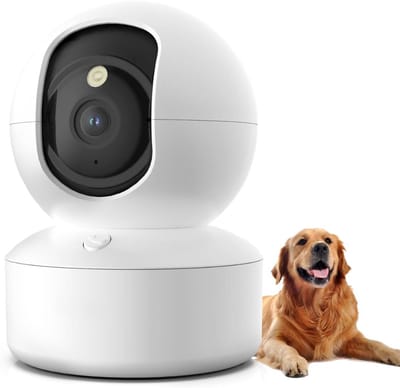 VELTRR® Hondencamera - Huisdiercamera - Babyfoon met Camera en App - Baby Monitor - Full HD - Wit