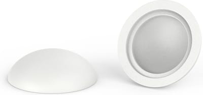 10 stuks - Afdekkapjes voor schroeven - Mat - 14,5mm - Zuiver Wit - RAL 9010