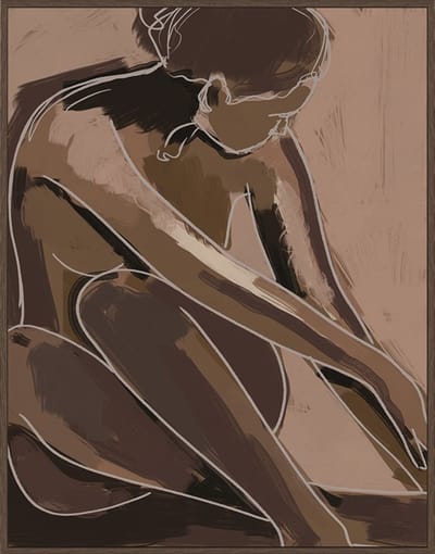 Schilderij 70x90cm Softened Silhouette