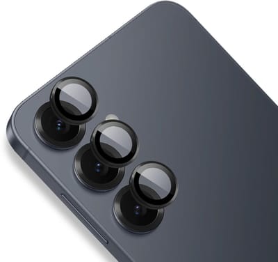 Rosso Camera Frame Protector Geschikt voor Samsung Galaxy A57 - Case Friendly - 9H Tempered Glass voor Cameralens - Gemakkelijke Installatie met Tray - Zwart