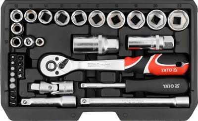 Professionele Doppenset 1/4" & 3/8" inch – Chrome-Vanadium & S2 Staal – Fijnvertande Ratel 72 Tanden – Universele Gereedschapsset met AS-Drive en Slagvaste Koffer