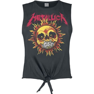 Metallica Top - Amplified Collection - Neon Sun - S tot XL - voor Vrouwen - actraciet