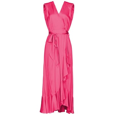 PINKO Oleandro Dress Beet Ch Size: 38 | Midi Dresses Outlet | Dames | Roze