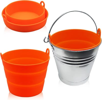 2 Stuks Siliconen Liner voor Vetopvangbak, Herbruikbare Accessoires voor Pellet Grill, Geschikt voor Drupbak en Vetcontainer