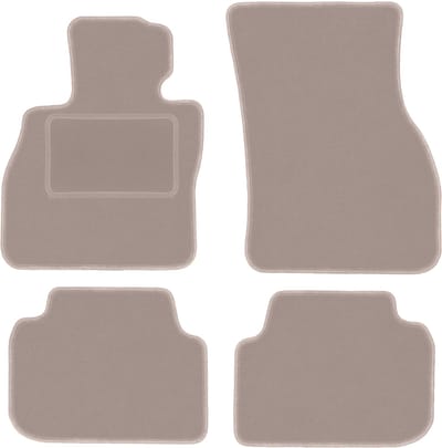 Beige velours vloermatten voor: Mini Clubman F-54 hatchback (2015-)