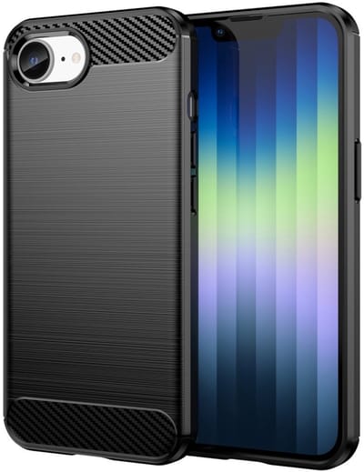 Coverup Hoesje - Geschikt voor iPhone 16e / 17e Hoesje - Coverup Armor Brushed TPU Back Cover - Zwart