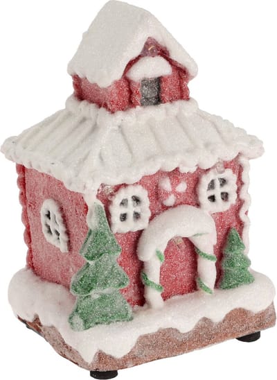 Decoratief peperkoekenhuisje, 9 x 8 x 13 cm