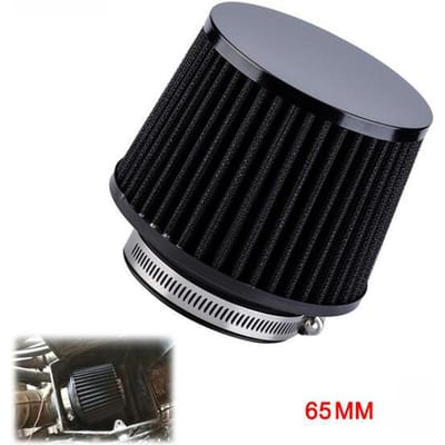 65mm/2.5'' Zwarte Motorfiets Luchtfilter Pod Rubber Adapter Hoge Koude Universeel 1x