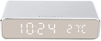 Dailygoods - 3-in-1 Digitale Nachtkastjeklok met Thermometer en Oplader