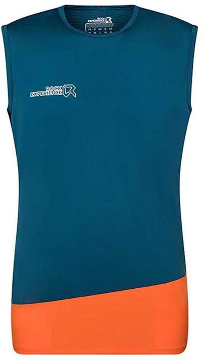 Rock Experience Merlin Mouwloos T-shirt Blauw 2XL Man
