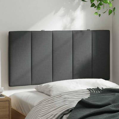 vidaXL - Hoofdbordkussen - "Hanko" - 100 - cm - stof - donkergrijs