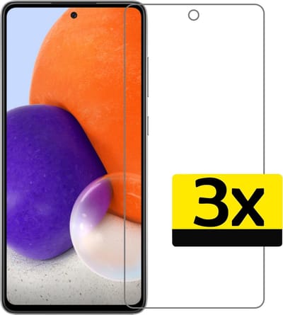 Screenprotector - Geschikt voor Samsung Galaxy A72 - 3 Stuks - Extra Sterk - Beschermglas - Gehard Glas - Tempered Glass - Screen Protector