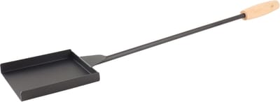 HIXA Kolenschep - Spatel - Haardset voor Houtkachel - Openhaard - Accessoires - Gereedschap - Zwart - Metaal - Hout