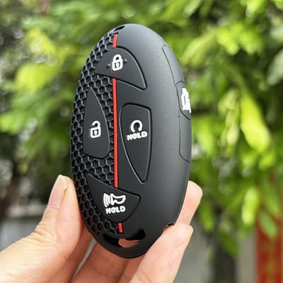 Siliconen Auto Sleutelhoesje Voor Hyundai Kona Ev N-Line Tucson Grandeur Gn7 Ioniq 6 Santa Fe Mx5 Tuin Gl Afstandsbediening Sleutel Bescherming gray