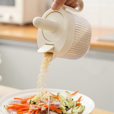 Transparante lepeldeksel geïntegreerde kruidenbox keuken