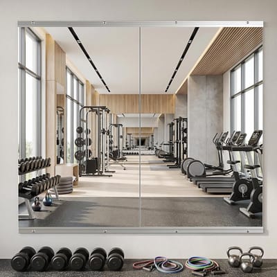 Grote Full Body Spiegel Wandspiegel Set van 2 voor Yoga en Sportschool