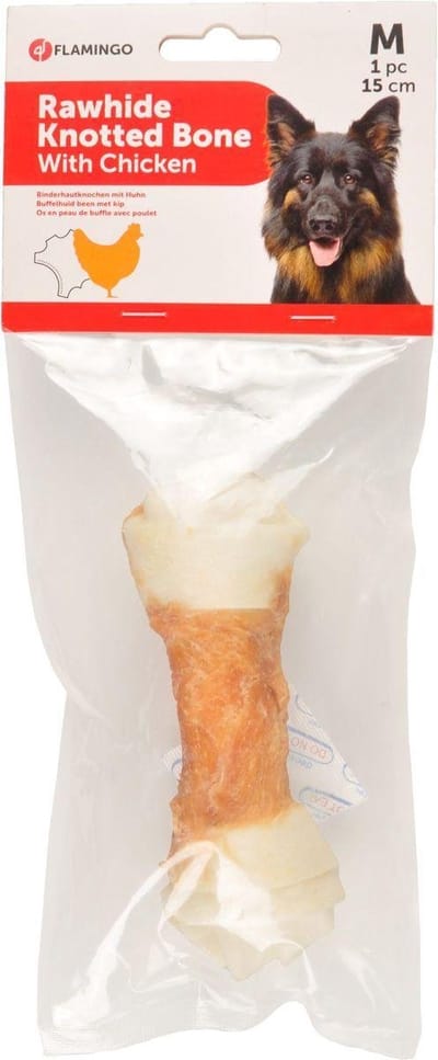 Hondensnack Geknoopt Bot  - 15 cm - 70 gram