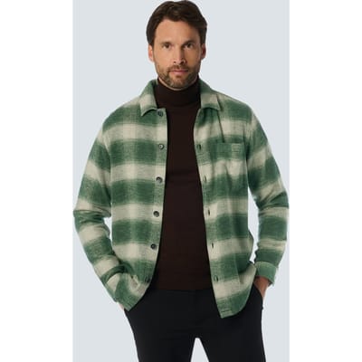 No Excess Shirt Check Dark Green Size: XL | Casual Shirts Outlet | Heren | Groen