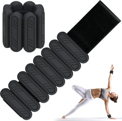 Verstelbare Polsgewichten Set van 2, Gewichten voor Pols of Enkel, Ideaal voor Beweging, Jogging en Yoga, 0.5 kg/1 kg per stuk