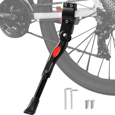 Famanu - Aluminium fietsstandaard, verstelbaar, geschikt voor MTB, racefiets en trekkingfiets – Zilver