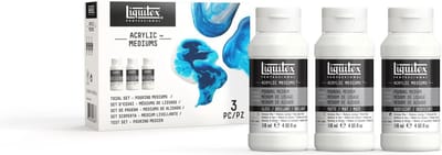 Liquitex Acrylic Additive Pouring Mediums Uitprobeer Set 3 x 118ml