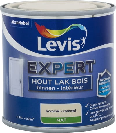 Levis - Expert Hout Lak Binnen Mat - Karamel - 0,25 L