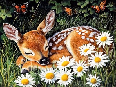 40x30cm Diamond Painting kerst dorp (vierkant) nr 159