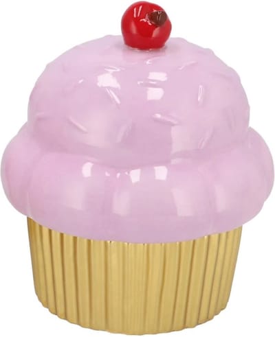 CANDY DECORATION LILA DONUT JAR 12x12x14cm