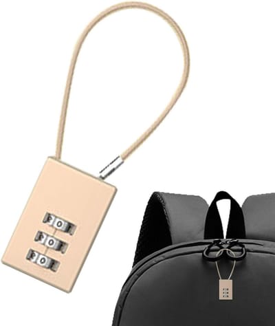 Kofferslot - Cijferslot Bagage - Veilig Reizen - 3-Cijferige Combinatie - 22 cm - Goud