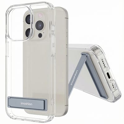 imoshion Hoesje - Geschikt voor Apple iPhone 15 Pro - Stand Backcover - Transparant
