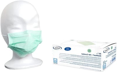 Gezichtsmaskers - Mondkapjes - Hygiënisch Werken - Met Oorlus - 100 Stuks - Groen