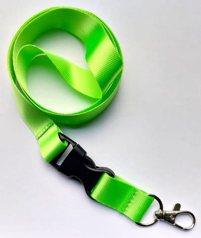 Ecorare® - Sleutelkoord - Kliksluiting - Lanyard - Keycord - Lichtgroen - 50 cm