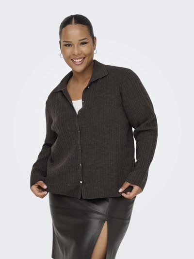 ONLY CARMAKOMA - CARTHEA LS BUTTON POLO CARDIGAN KNT - Maat M46/48