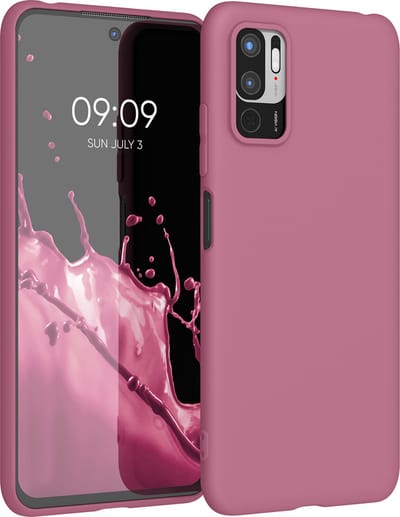 kwmobile telefoonhoesje geschikt voor Xiaomi Redmi Note 10 5G - Hoesje voor smartphone - Back cover in donkerroze