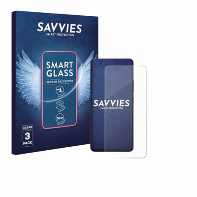 3 Stuks Savvies Screenprotector - geschikt voor Xiaomi Poco X6 Pro - beschermfolie glas transparant